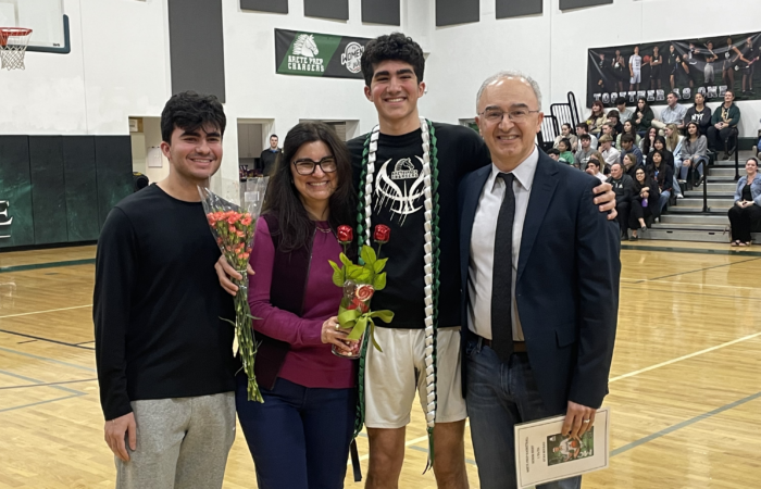 Ryan Mourad with his family