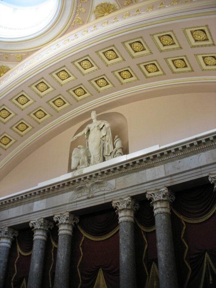 The Statue of Freedom in the US Capitol