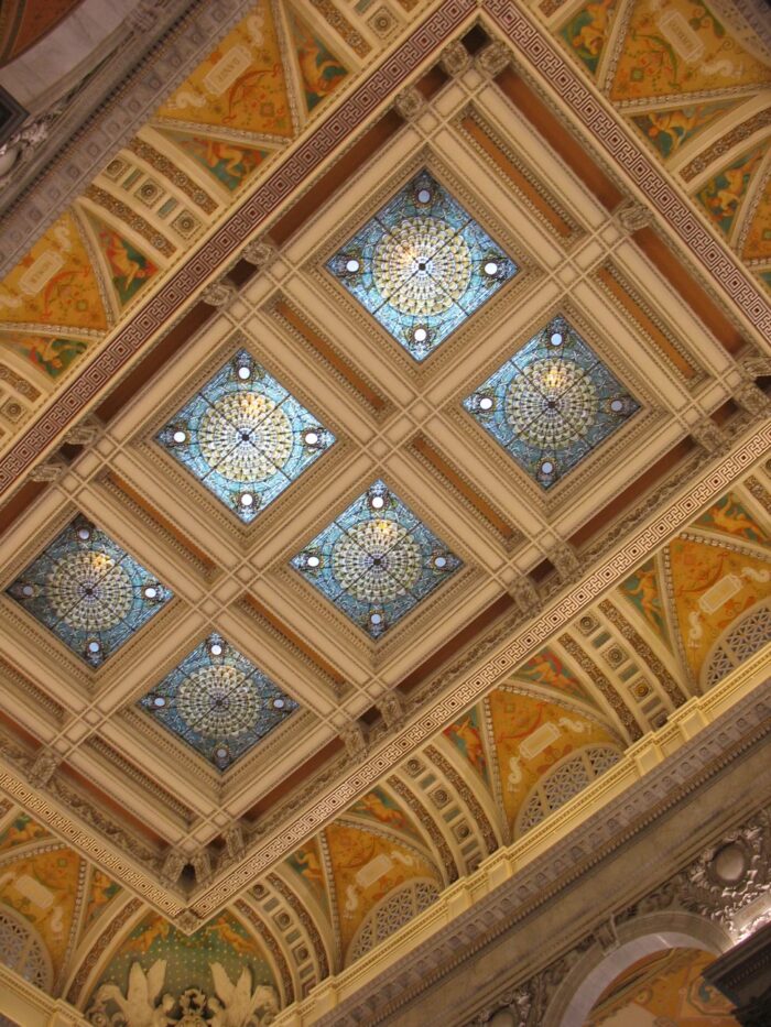 detail of the ceiling in the US Capitol