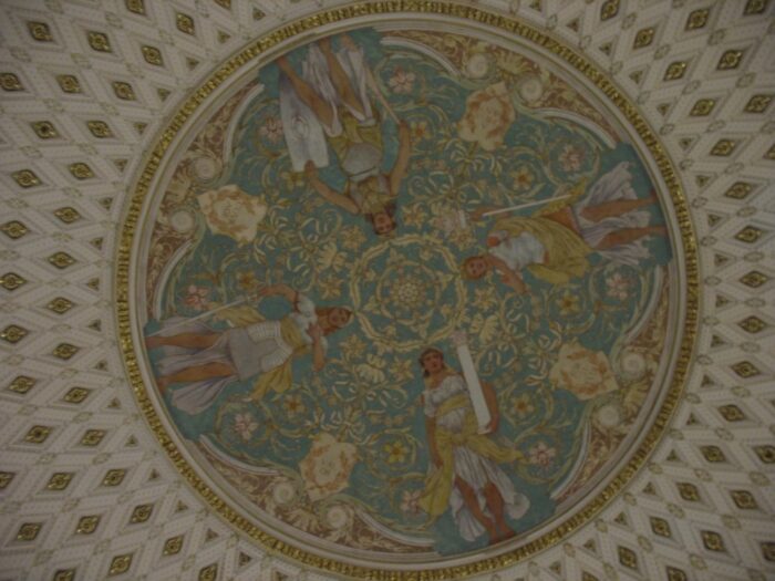 detail of the ceiling in the US Capitol