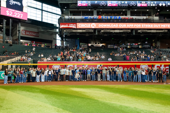 Great Hearts choir at Great Hearts Day at Chase Field