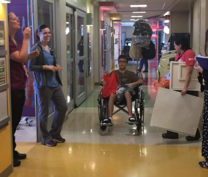 Jayken Beal at hospital
