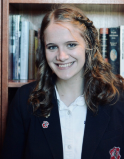 Mathilde, a National Merit Finalist from Great Hearts Texas