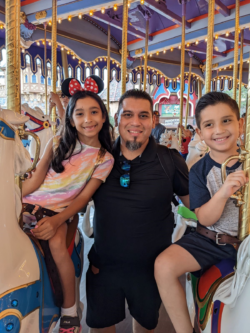 DJ Estrada with his children