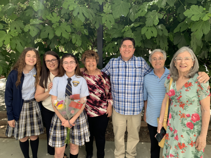 Lincoln Prep Class of 2024 Valedictorian with her family