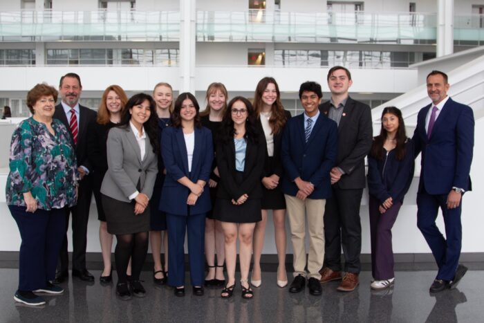 Veritas Prep Mock Trial team photo