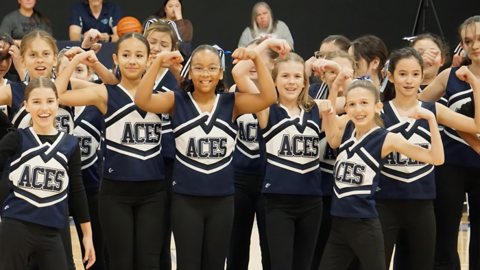 Members of the Great Hearts Roosevelt Spirit Squad