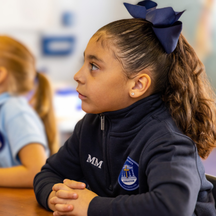 Female student at Great Hearts Christos