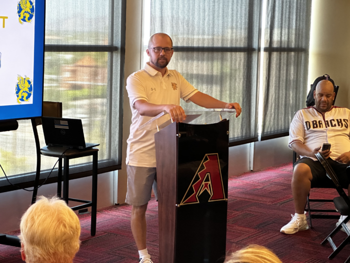 Glendale Prep Athletic Director, John Kontak, at Coach Summit