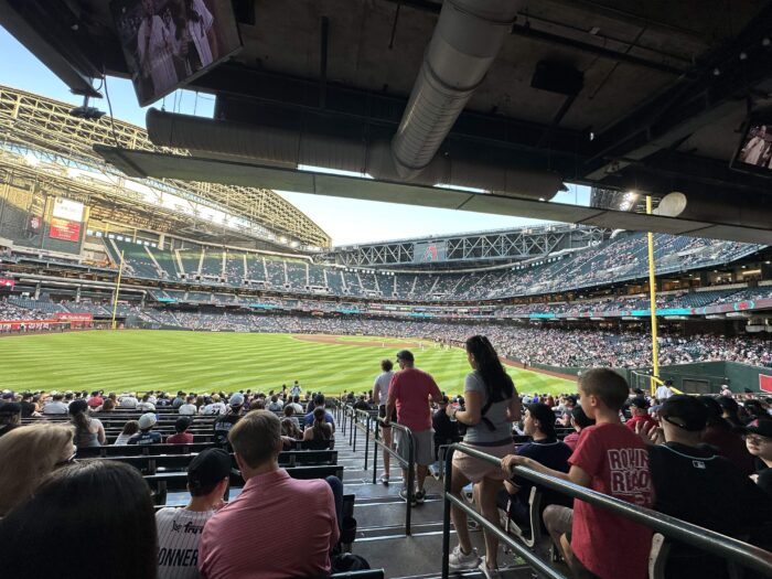 A view of Chase Field from the stands