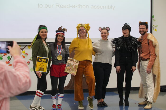 Faculty dressed as literary characters