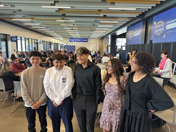 Soccer Players at a luncheon