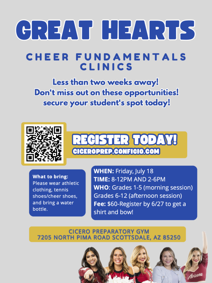 Great Hearts Summer Cheer Clinics 2025