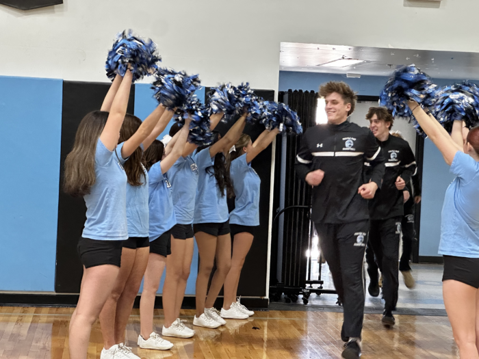 Spirit Line cheering on athletes