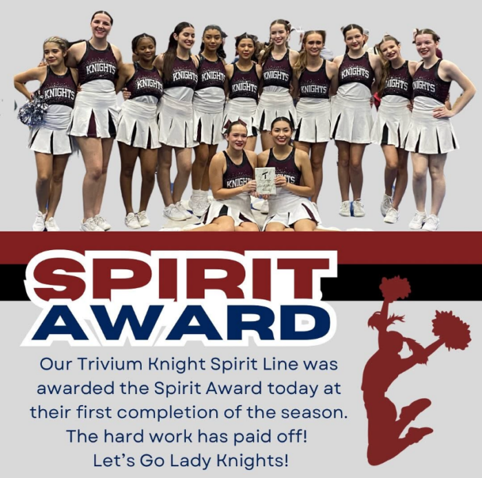 Trivium Prep Cheer Team Spirit Award