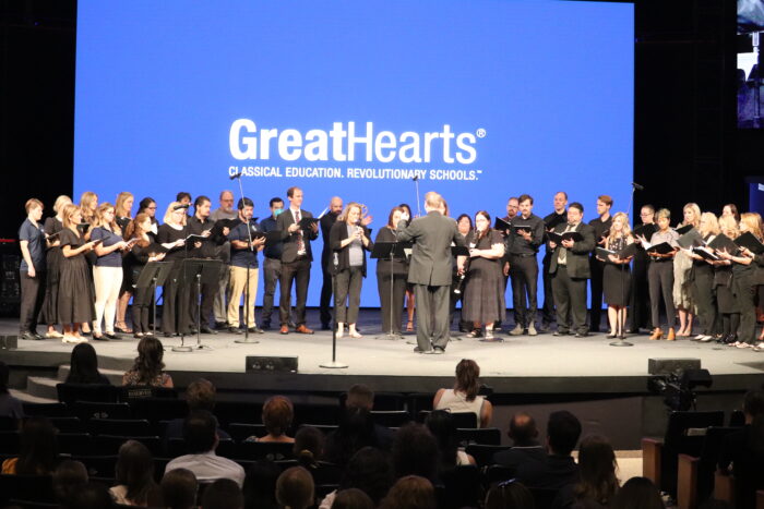 Faculty Choir on stage