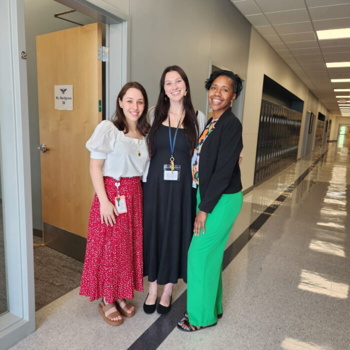 A group of three teachers