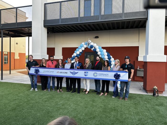 HM Cruz and staff at ribbon cutting