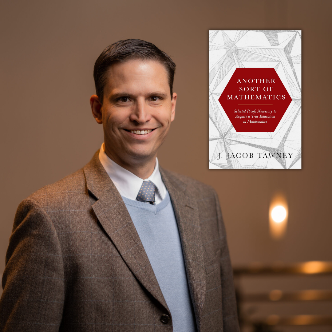 Jake Tawney with his book