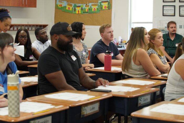 Parents at K-2 Curriculum Night