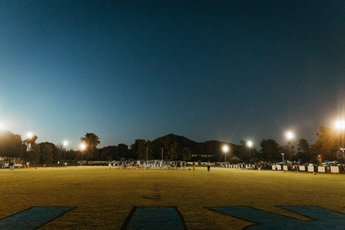 Vertias Football field at dusk