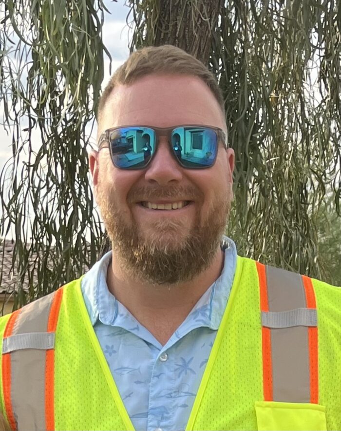 Dustin Jans in crosswalk