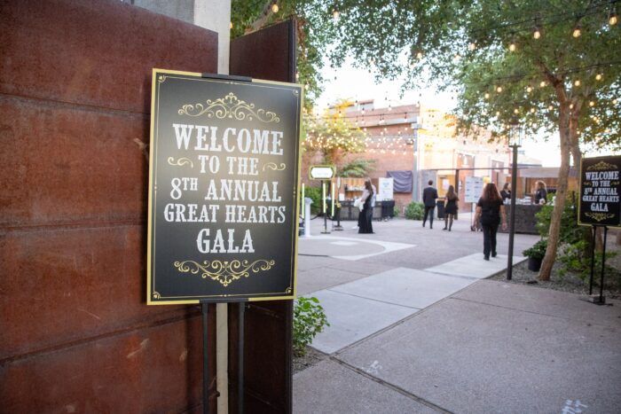 Gala sign at Entrance