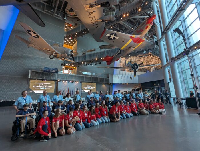 Anthem students and veterans at WWII Museum