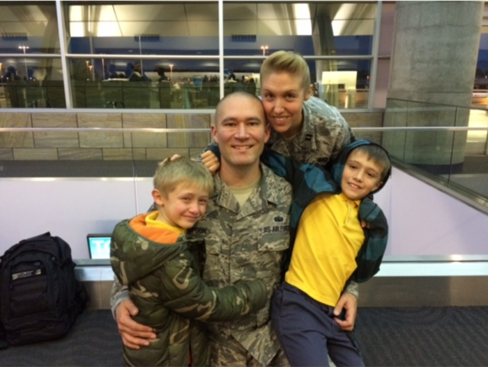 Sandra Spoon with family