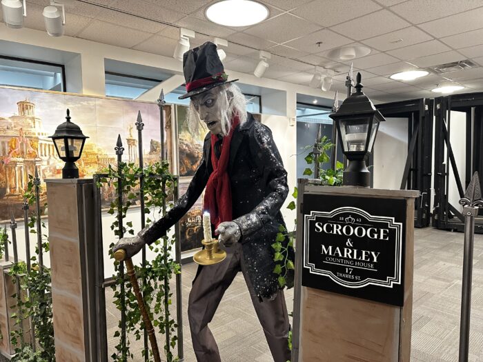 Animatronic of Ebeneezer Scrooge