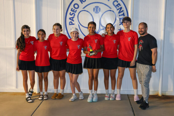 Chandler Prep Middle School Girls Tennis Champions