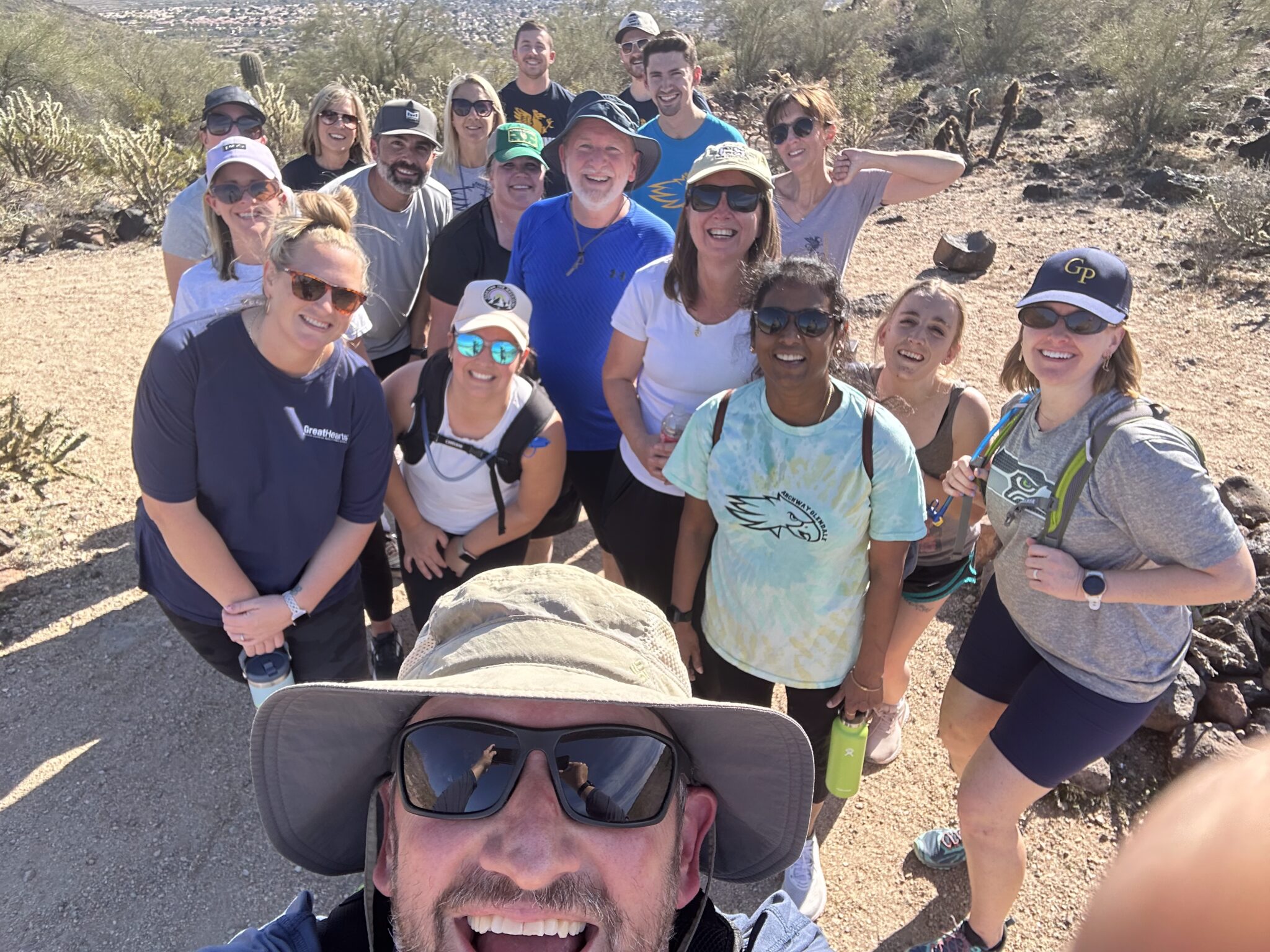 Spring Inservice Deems Hill hikers : Great Hearts America