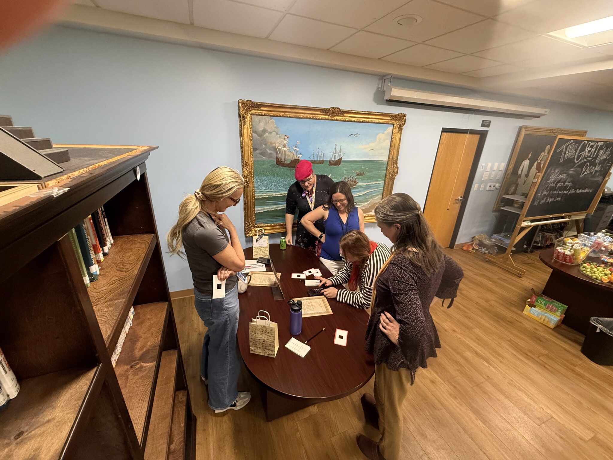 Spring Inservice attendees around a table : Great Hearts America