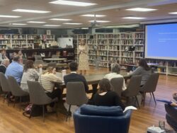 Spring Inservice session in library