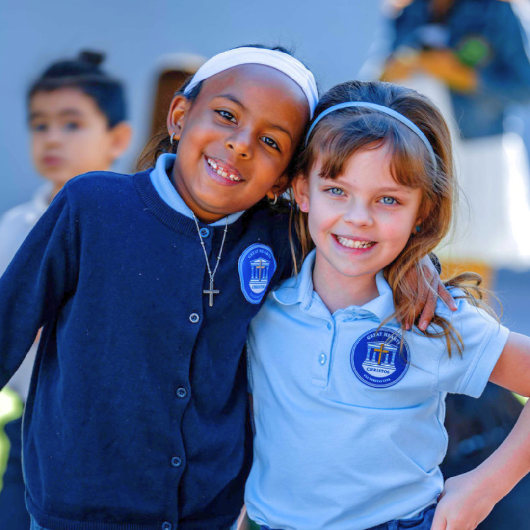 Two GHCA students in uniform