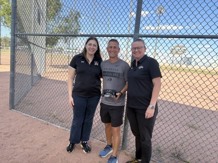 Coach Curtis with Headmaster and Athletic Director