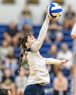 Emme L. playing volleyball