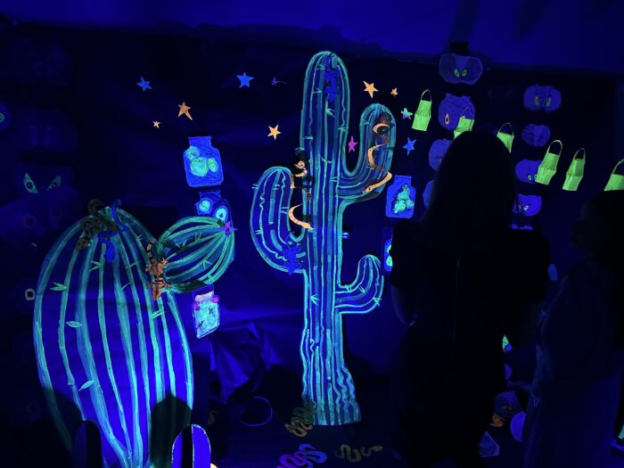 Glow in the dark art