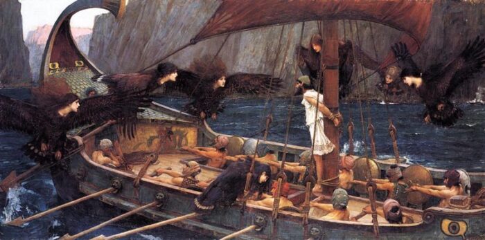 Painting based on Homer's Odyssey