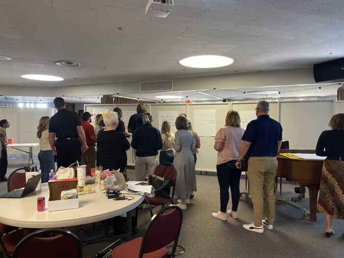 ADs and Cheer coaches in a joint meeting