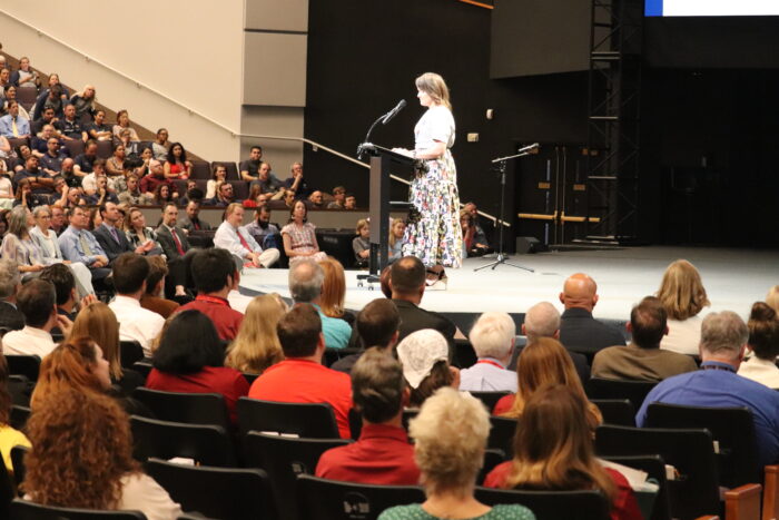 Megan Opitz speaking at Summit