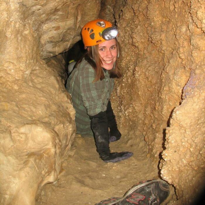 Michelle Paull cave climing