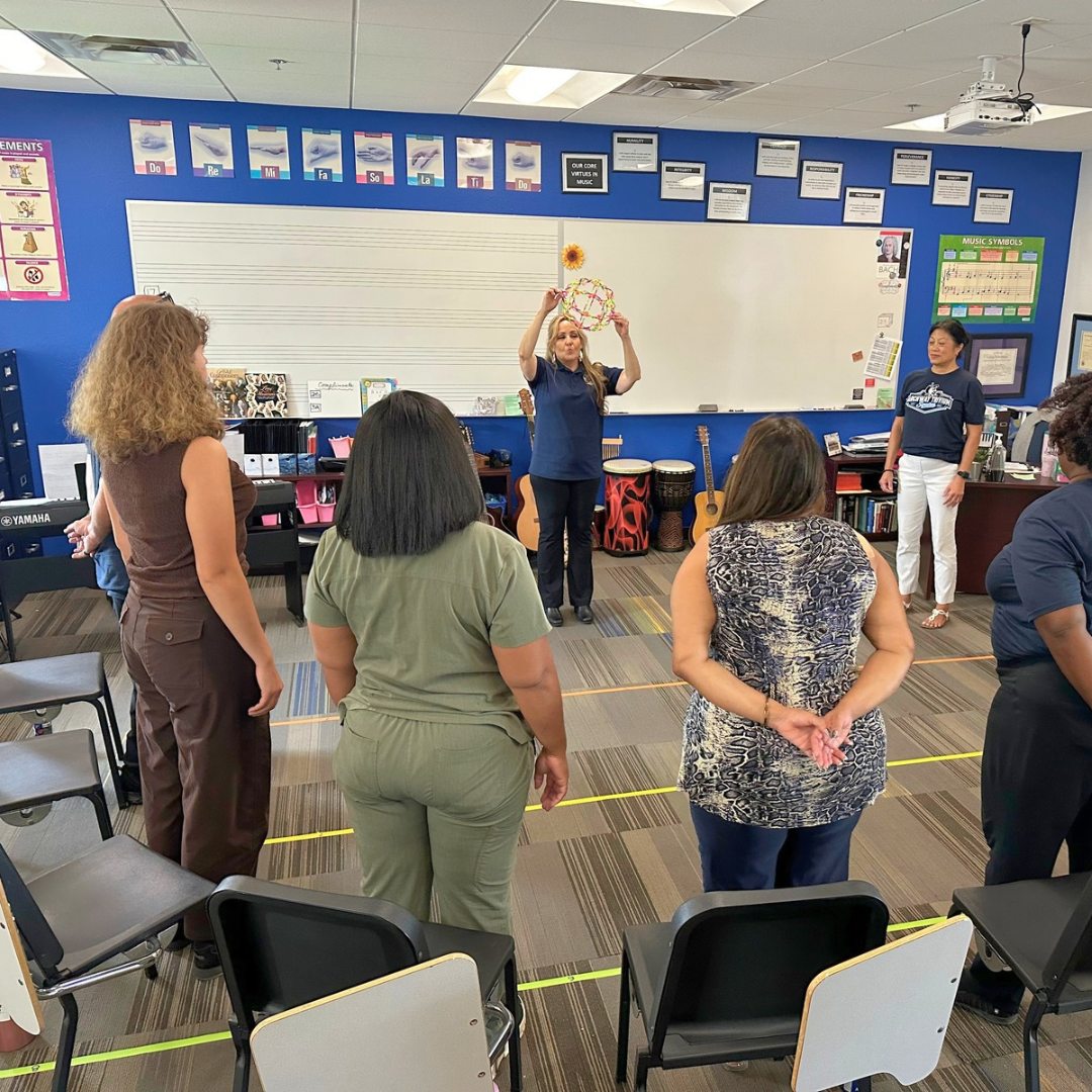 Staff doing vocals during PD